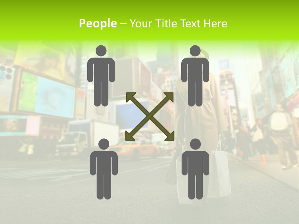 Female Time Business PowerPoint Template