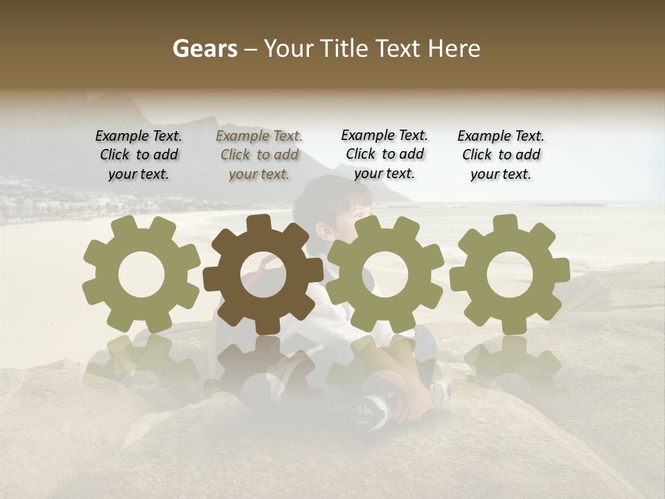 South Sitting Smile PowerPoint Template