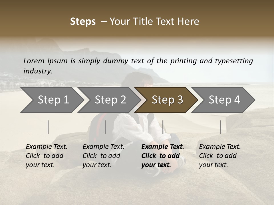 South Sitting Smile PowerPoint Template