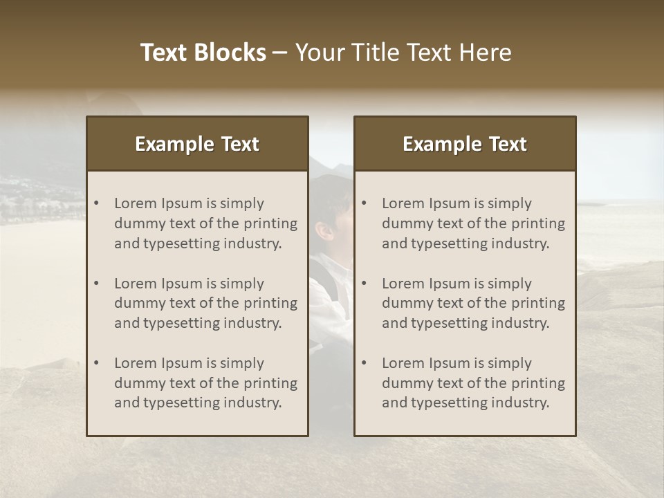 South Sitting Smile PowerPoint Template