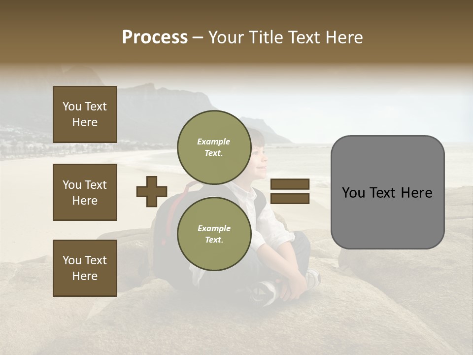 South Sitting Smile PowerPoint Template