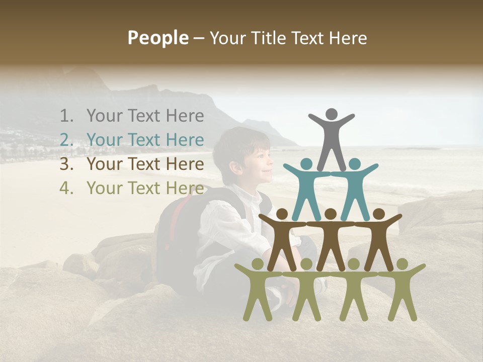 South Sitting Smile PowerPoint Template