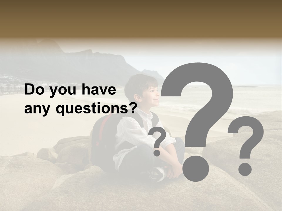 South Sitting Smile PowerPoint Template