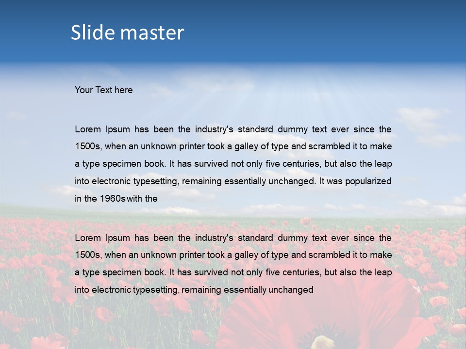 Paradise Plain Crops PowerPoint Template