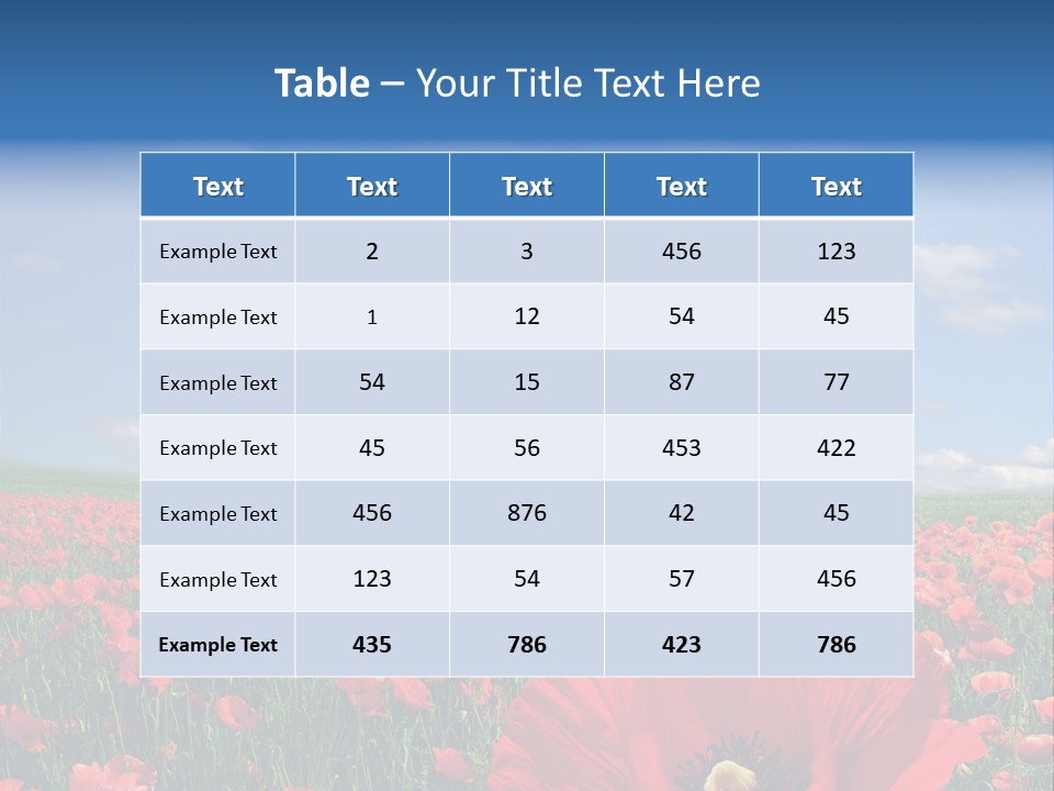 Paradise Plain Crops PowerPoint Template