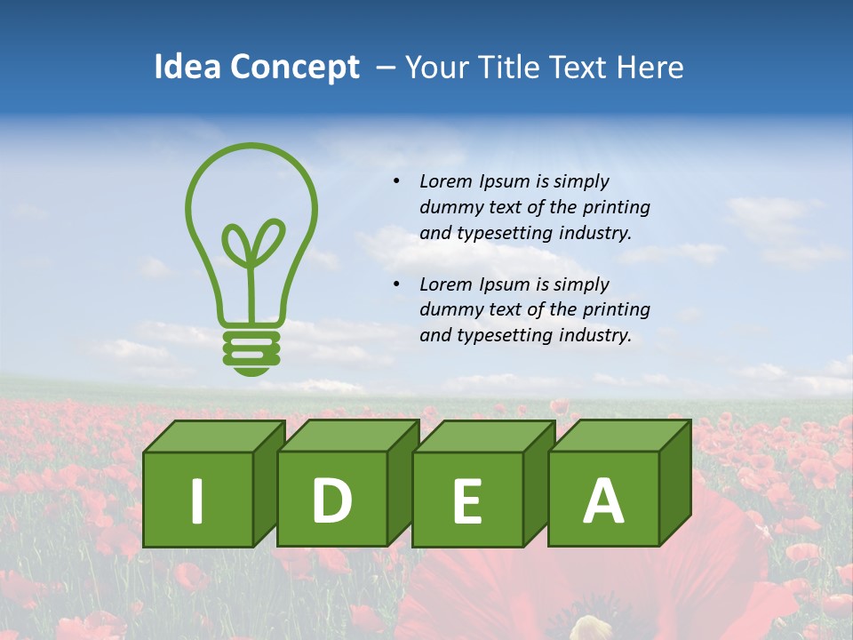 Paradise Plain Crops PowerPoint Template