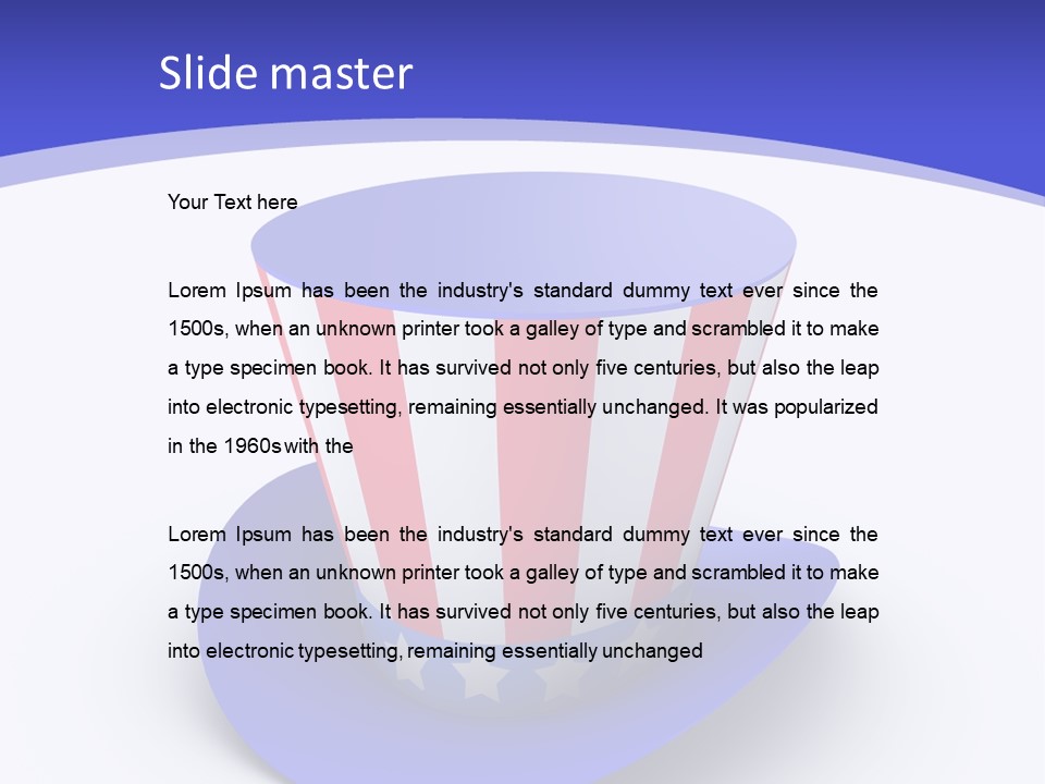 Colorful Blue Declaration PowerPoint Template