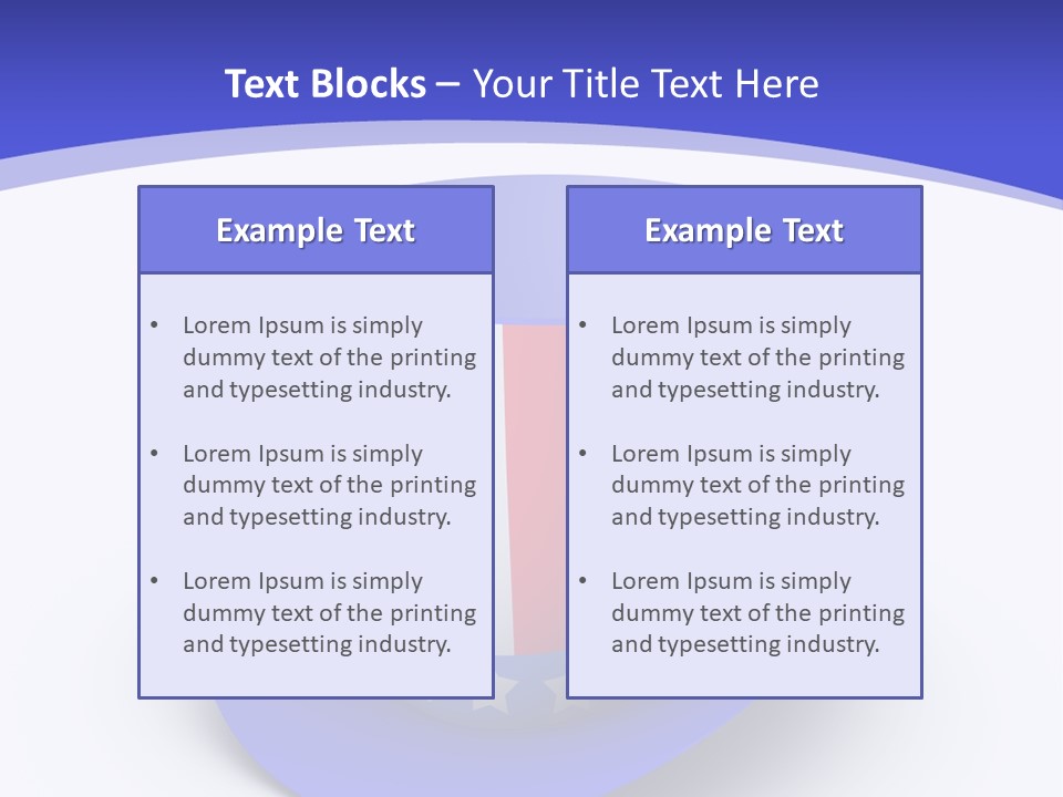 Colorful Blue Declaration PowerPoint Template