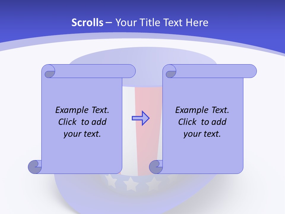 Colorful Blue Declaration PowerPoint Template