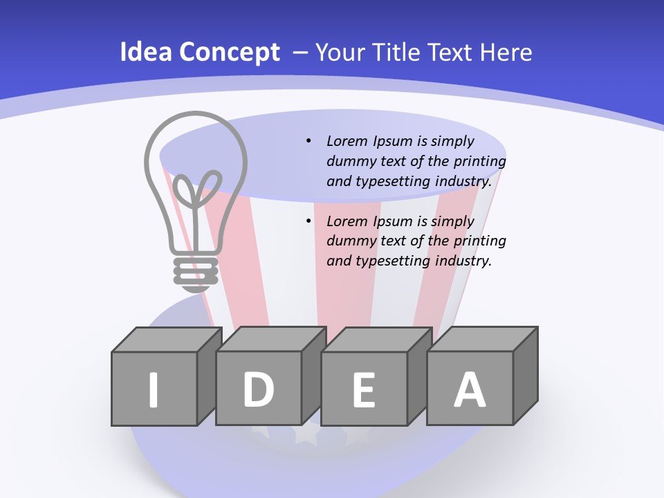 Colorful Blue Declaration PowerPoint Template