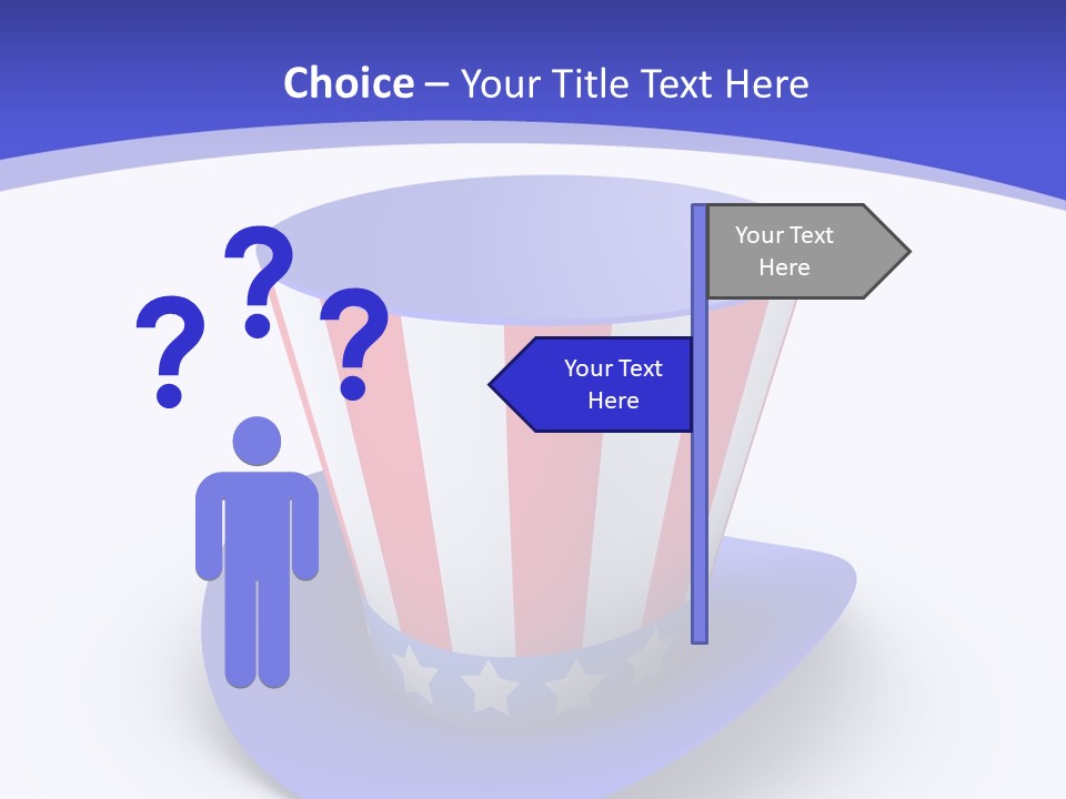 Colorful Blue Declaration PowerPoint Template