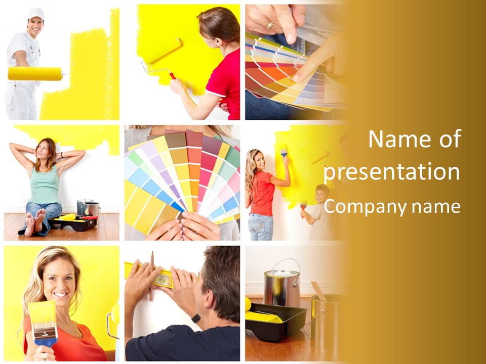 Design House Tape PowerPoint Template