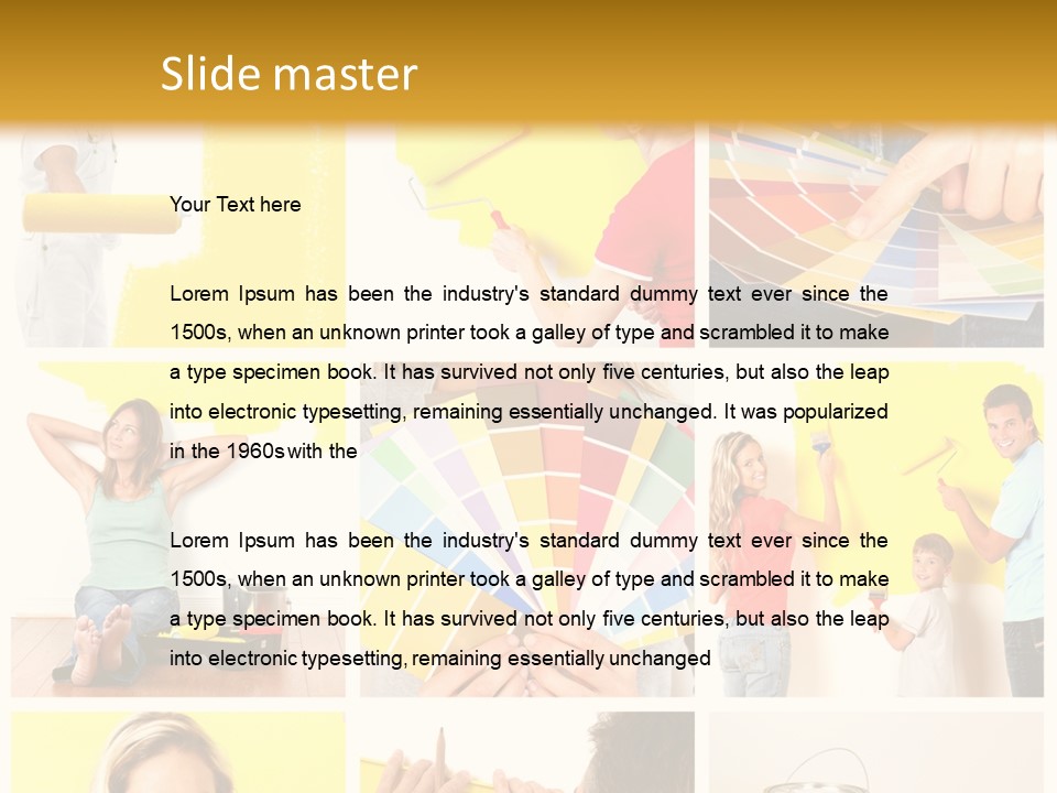 Design House Tape PowerPoint Template