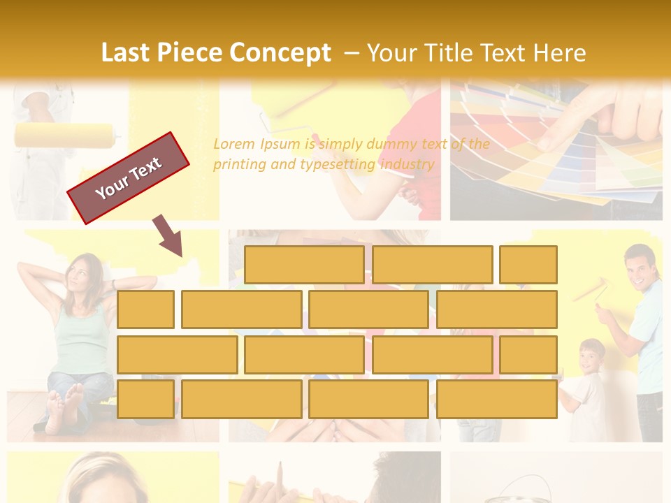 Design House Tape PowerPoint Template