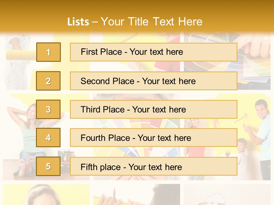 Design House Tape PowerPoint Template