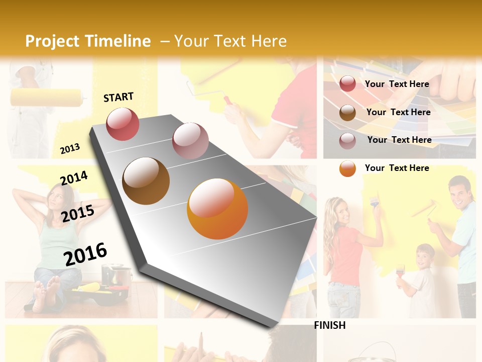 Design House Tape PowerPoint Template