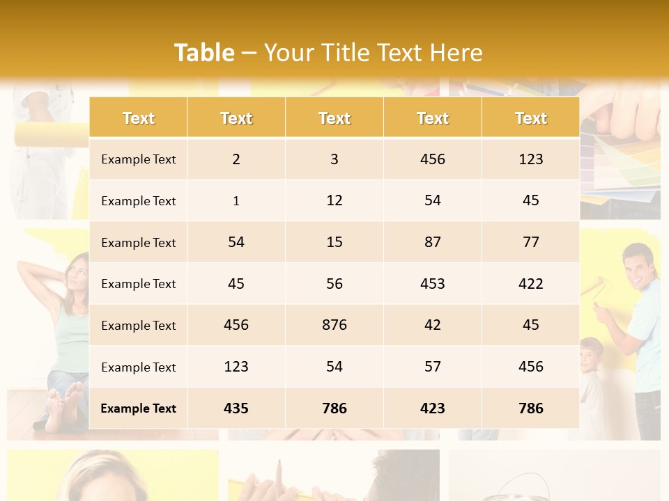 Design House Tape PowerPoint Template