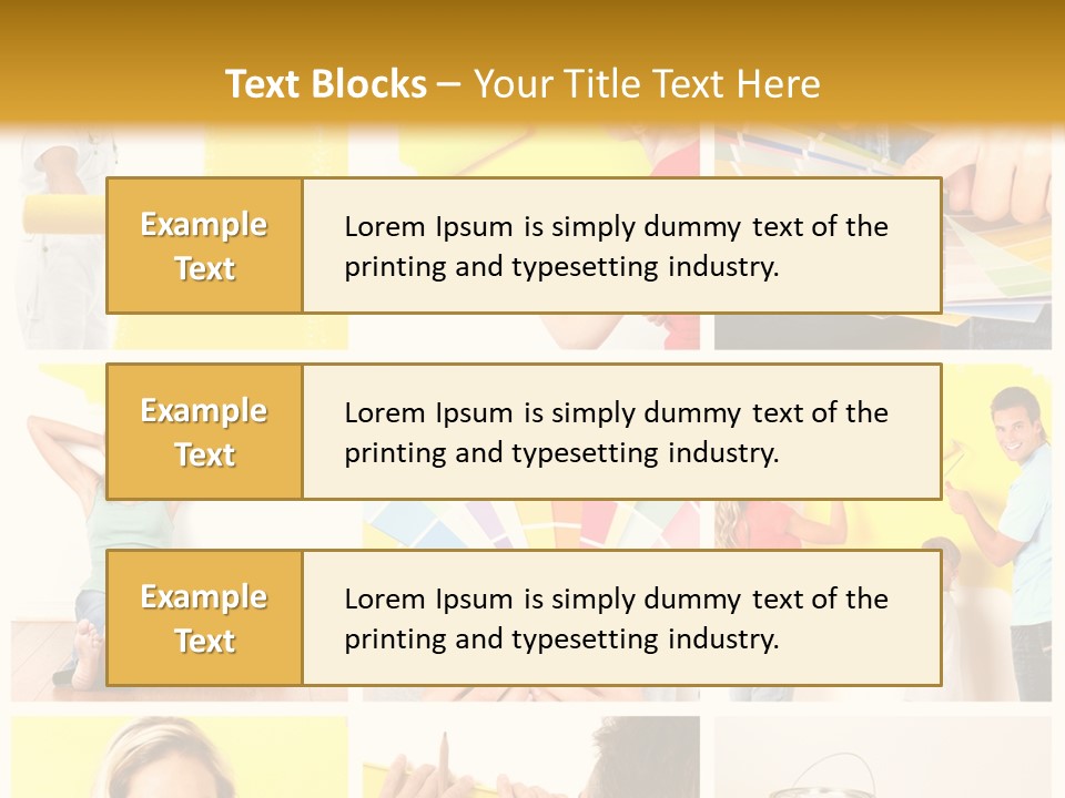 Design House Tape PowerPoint Template