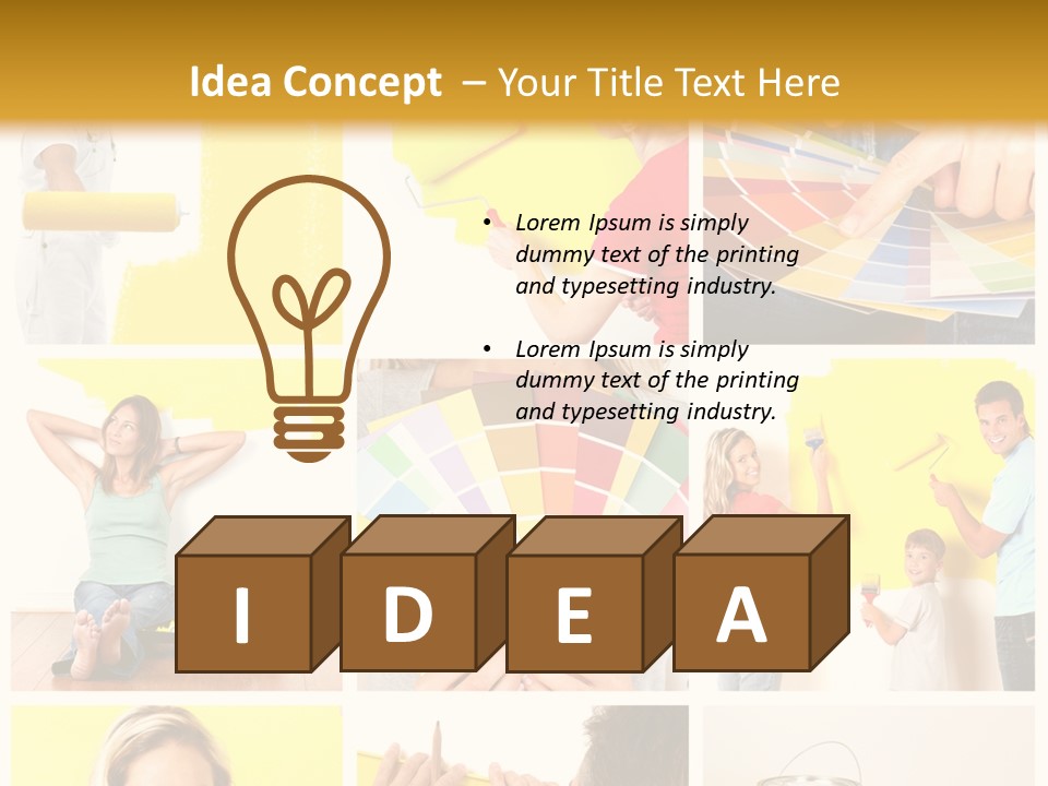 Design House Tape PowerPoint Template