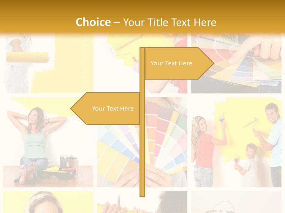 Design House Tape PowerPoint Template