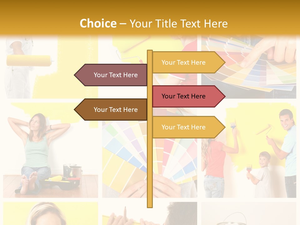 Design House Tape PowerPoint Template