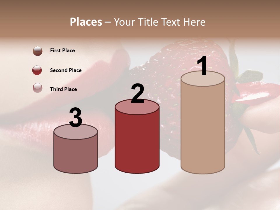 Face Fruit Glamour PowerPoint Template