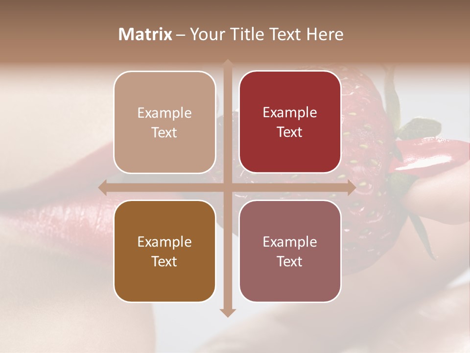 Face Fruit Glamour PowerPoint Template