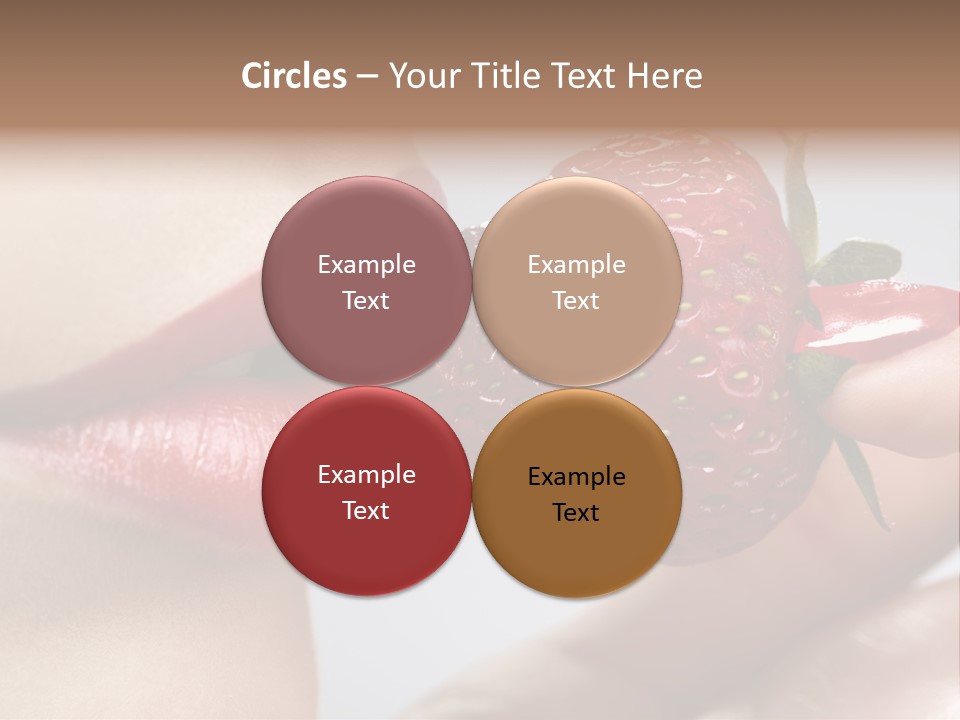 Face Fruit Glamour PowerPoint Template