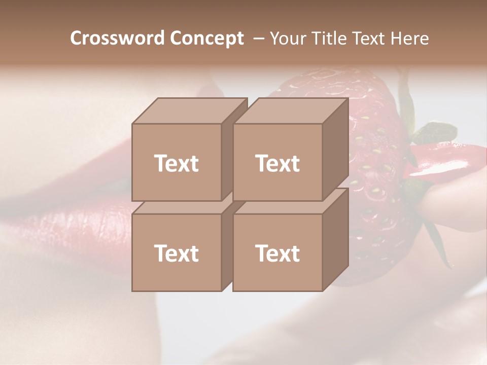 Face Fruit Glamour PowerPoint Template