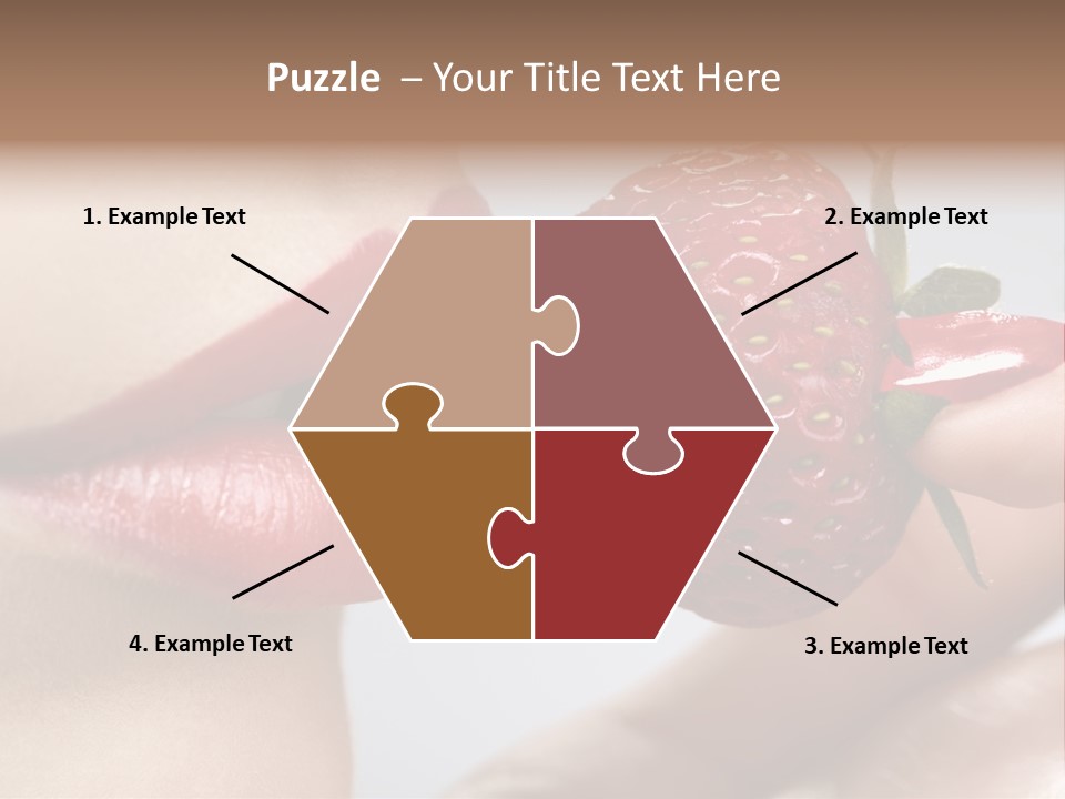 Face Fruit Glamour PowerPoint Template