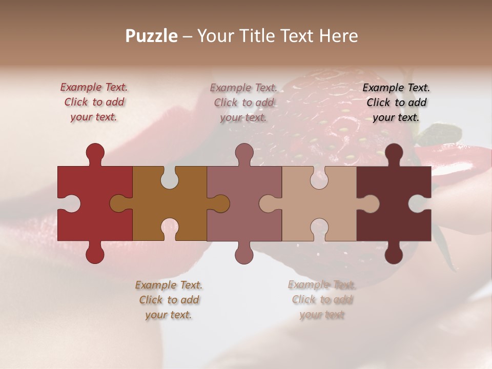 Face Fruit Glamour PowerPoint Template