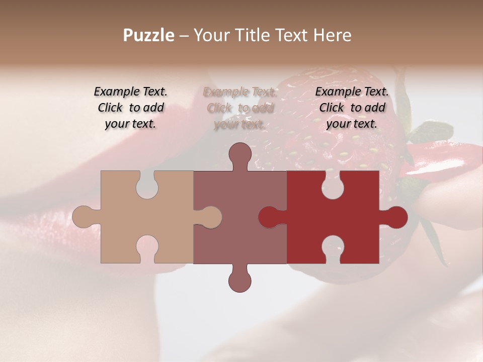 Face Fruit Glamour PowerPoint Template