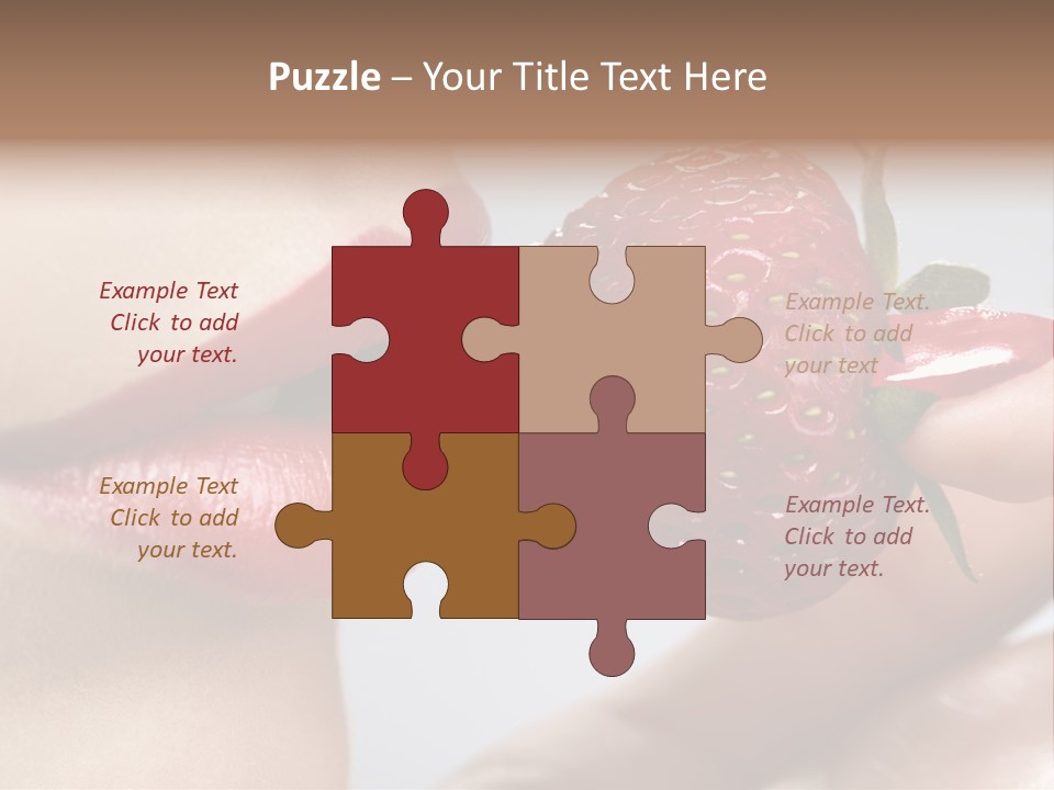 Face Fruit Glamour PowerPoint Template