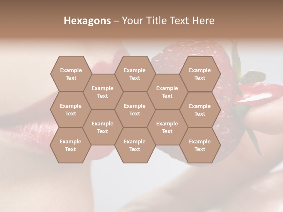 Face Fruit Glamour PowerPoint Template