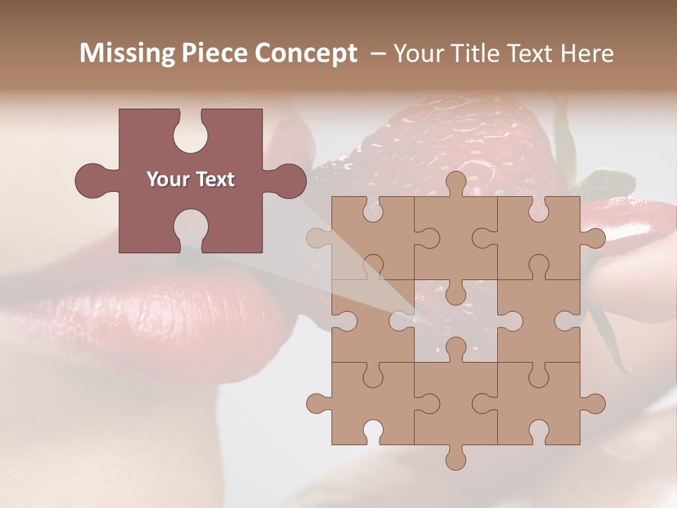 Face Fruit Glamour PowerPoint Template