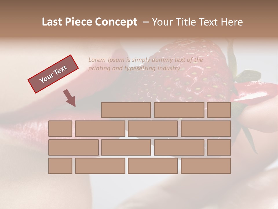 Face Fruit Glamour PowerPoint Template