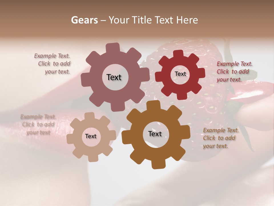 Face Fruit Glamour PowerPoint Template