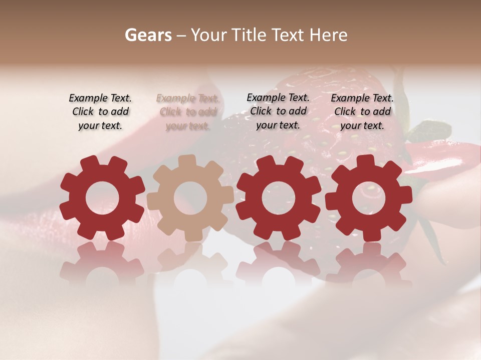 Face Fruit Glamour PowerPoint Template