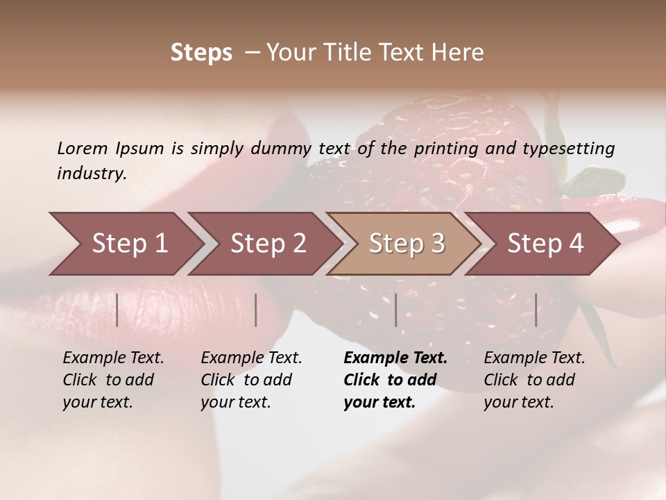 Face Fruit Glamour PowerPoint Template