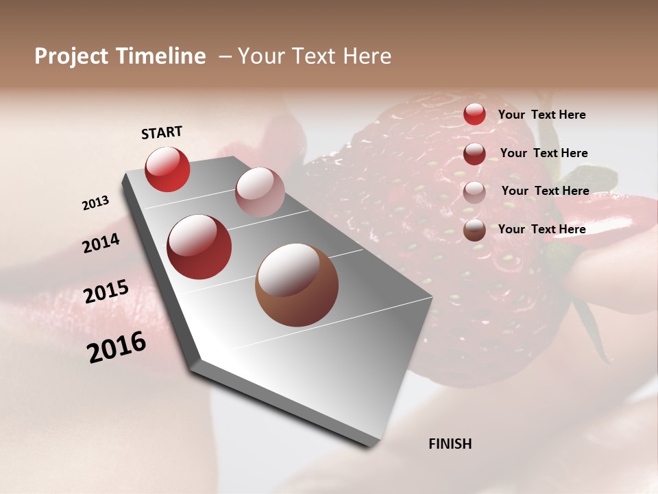 Face Fruit Glamour PowerPoint Template