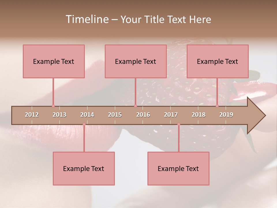Face Fruit Glamour PowerPoint Template