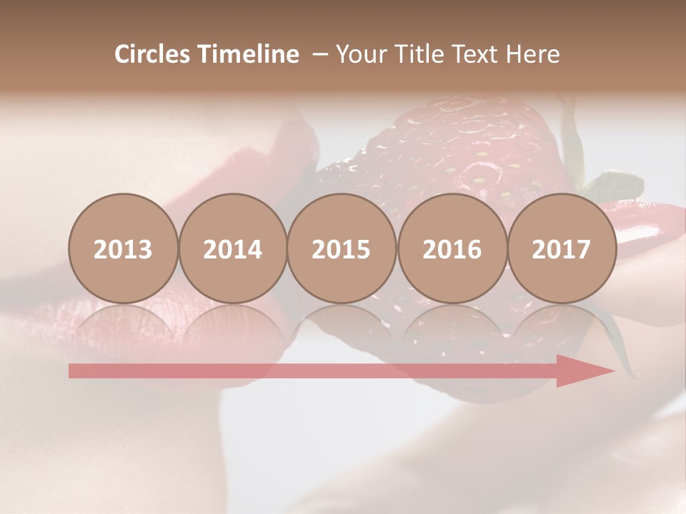 Face Fruit Glamour PowerPoint Template