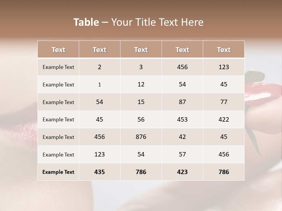 Face Fruit Glamour PowerPoint Template