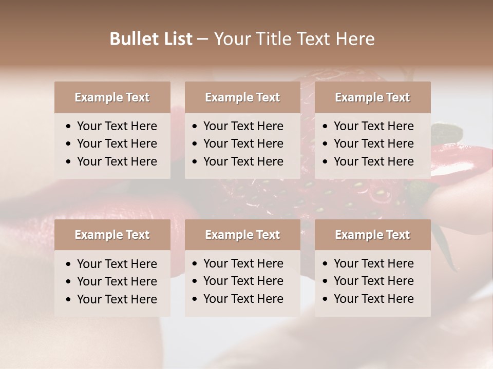 Face Fruit Glamour PowerPoint Template