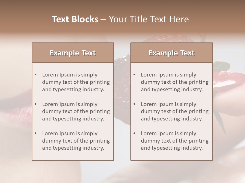 Face Fruit Glamour PowerPoint Template