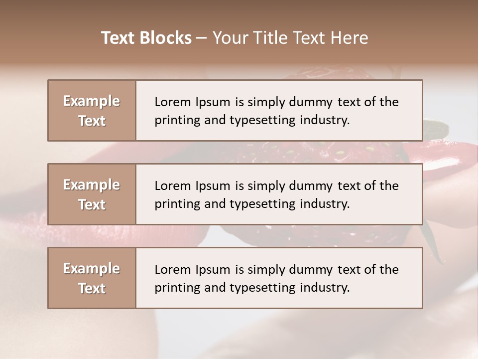 Face Fruit Glamour PowerPoint Template