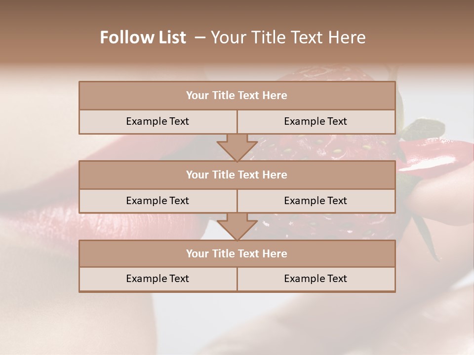 Face Fruit Glamour PowerPoint Template