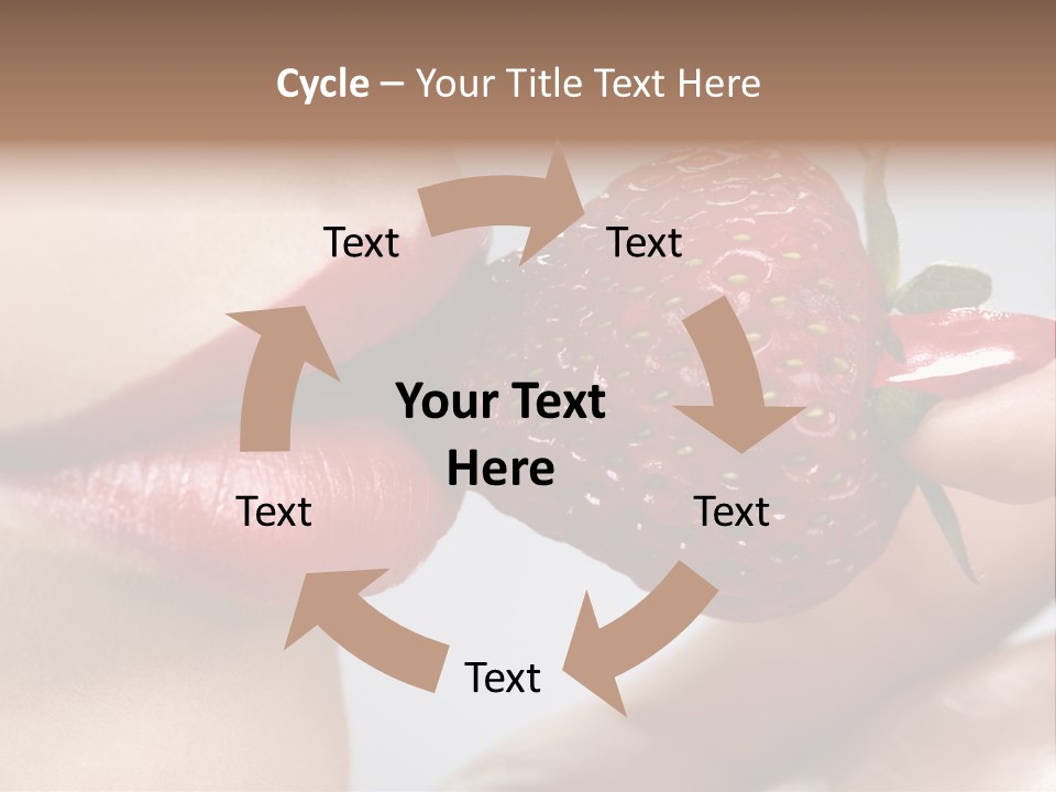 Face Fruit Glamour PowerPoint Template