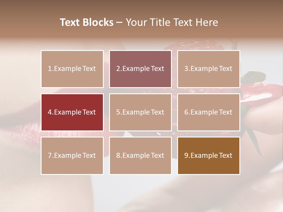 Face Fruit Glamour PowerPoint Template