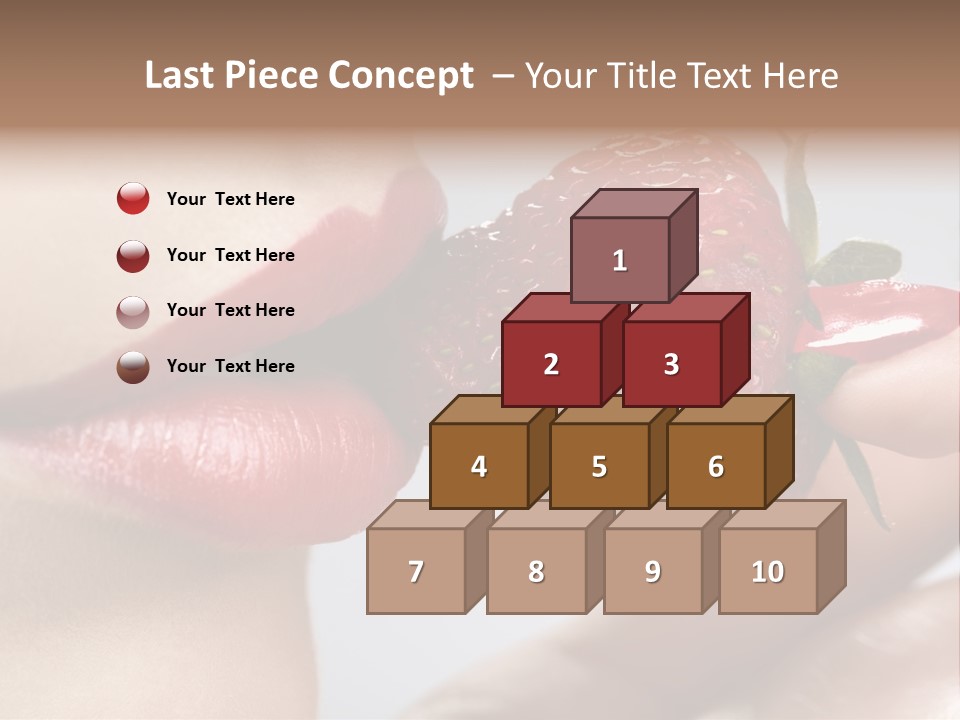 Face Fruit Glamour PowerPoint Template